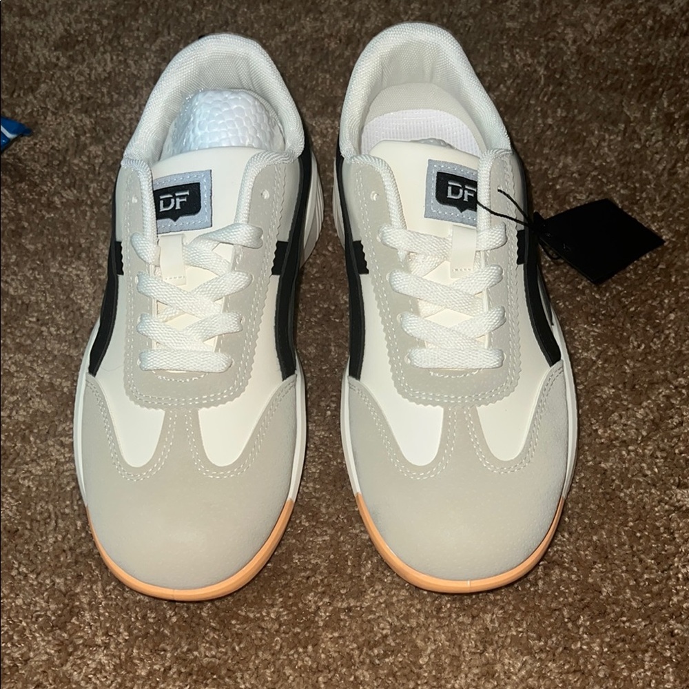 Women’s White and Black Sneakers